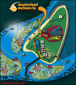 Green Island Marineland Melanesia Map