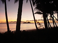 View of the beach at Sunrise