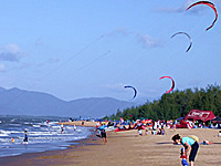 Kite Surfing is very popular at Yorkey's Beach