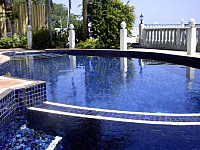 Beautiful swimming pool with ocean views