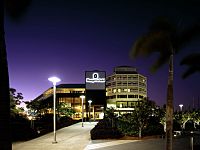 Shangri La Entrance at Night