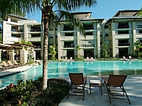 Looking Back to Guest Rooms from poolside Bar Looking Back to Guest Rooms from poolside Bar