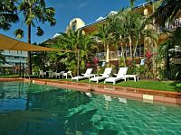 Lap Pool with Tropical Gardens