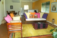 Spacious Living Area with Sofa Bed Spacious Living Area with Sofa Bed
