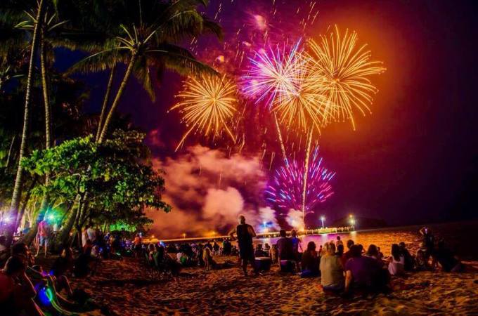 Palm Cove Fireworks by Angela Willemsen Photography