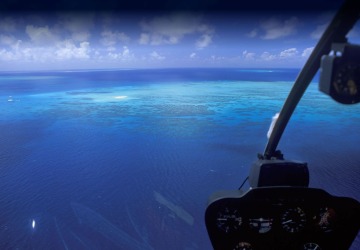Your view from the helicopter on your Port Douglas Great Barrier Reef Scenic Flights Your view from the helicopter on your Port Douglas Great Barrier Reef Scenic Flights