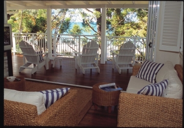 Upper level 2nd living area with ocean views - Pines Beachfront Holiday House Port Douglas Upper level 2nd living area with ocean views - Pines Beachfront Holiday House Port Douglas