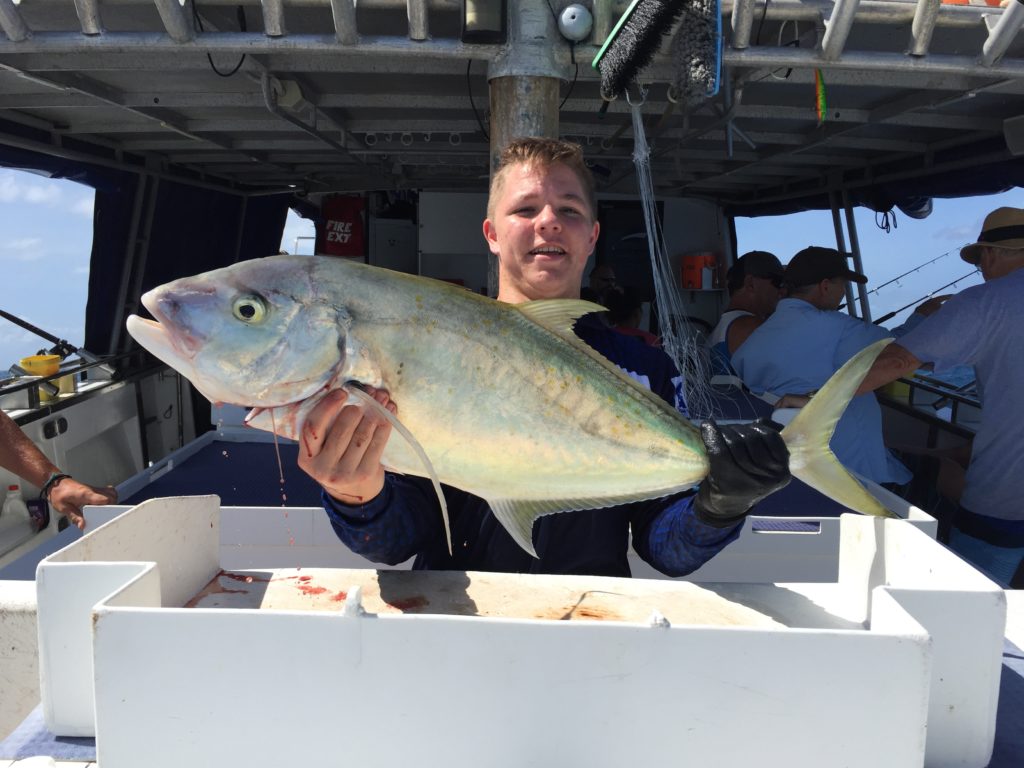 trevally caught on Cairns reef fishing charter