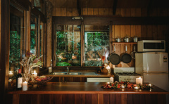  Bower House Kitchen Facilities - Rainforest Treehouse Cairns' Nature Getaway