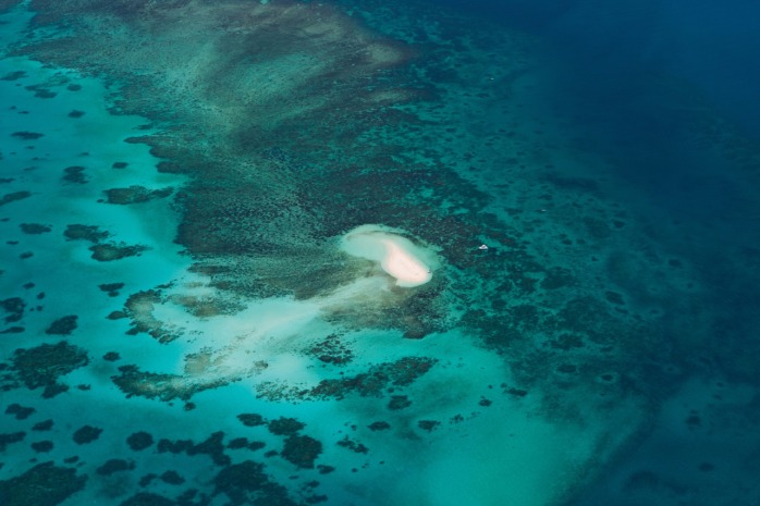 Aerial Views Of The Great Barrier Reef | Sand Cay | Great Value Scenic Flight Ex Cairns