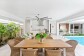 Alfresco dining poolside - Palm Cove Holiday Home