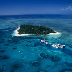 Ariel view Green Island