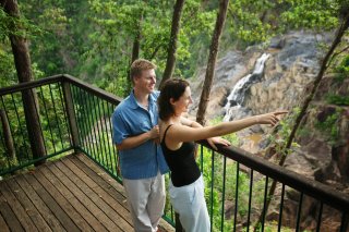 Barron Falls viewing platform Stop off on The Cheapest Best Value Kuranda tour in Cairns