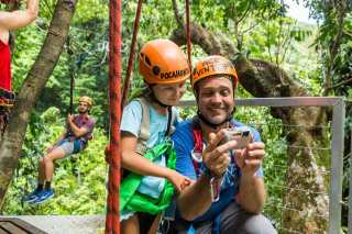 Checking out the Action Shots  - Daintree Cape Tribulation Rainforest Zipline