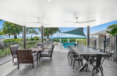Large Patio with Ocean Views - Clifton Beach Holiday Home - ARL