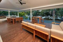Complete with BBQ, dining and alfresco living area - Cairns Beaches Holiday Home | Cairns Accommodation 