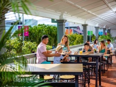 Enjoy optional Breakfast on the Deck overlooking the City  | Cairns Hides Hotel