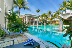 Enjoy direct lagoon pool access from your Swim Out Holiday Apartment within Sea Temple Resort complex Port Douglas