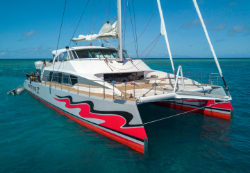 Front View of Brand New Cairns Reef Tour Vessel - Passions