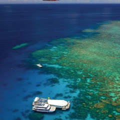 Helicopter Flight Over The Great Barrier Reef