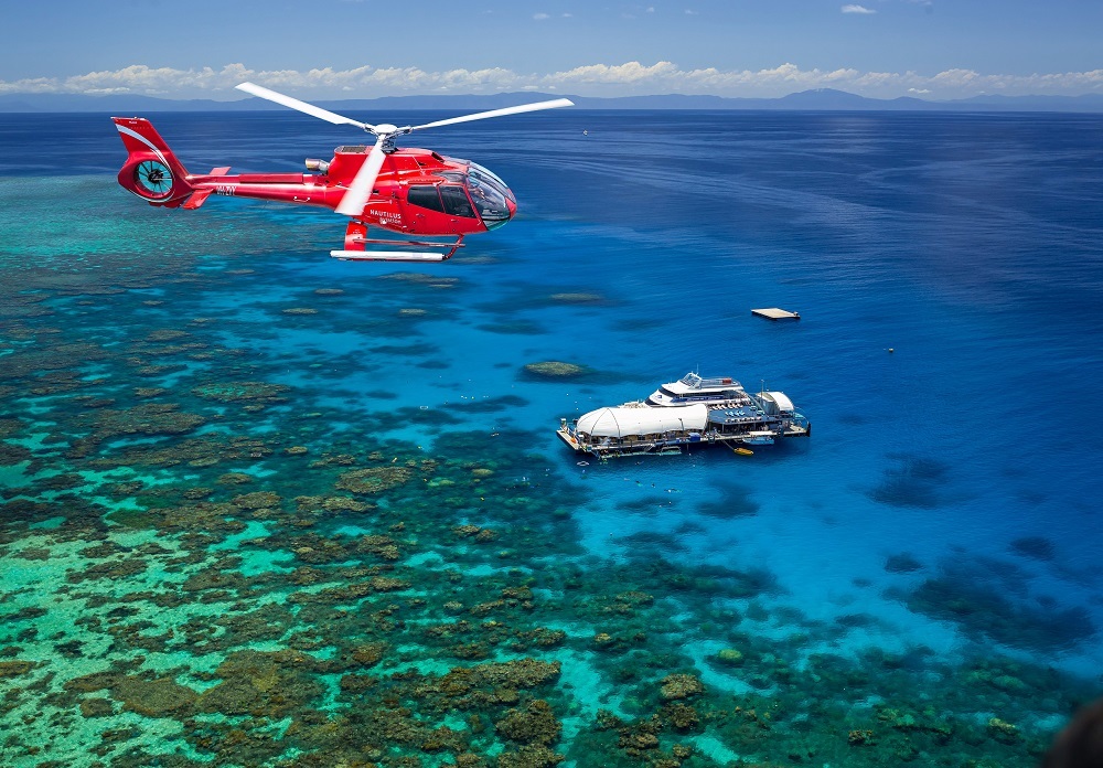 cairns great barrier reef tours helicopter