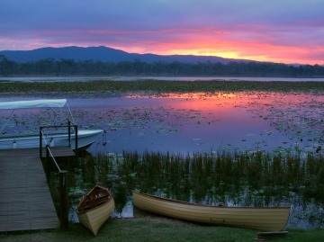 Lake view at Jibaru Safari Lodge