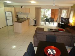 Large Open Plan Living Area at Amphora Palms Holiday Apartment