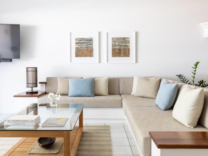 One Bedroom Apartment Open plan lounge - Alamanda Palm Cove