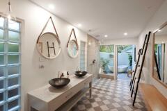 South Suite Bathroom with Outdoor Bath | Orpheus Island Resort
