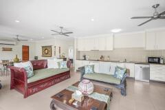 Open plan lounge and kitchen - Palm Cove Holiday Home - KIN 