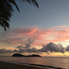 Palm Cove sunset overlooking Double Island | Palm Cove Accommodation