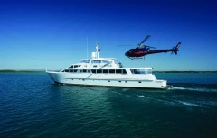 Superyacht Port Douglas - Heli Pad - Luxury Yacht Charters Great Barrier Reef 