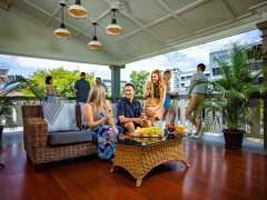 The deck is a great spot to relax and catch up whilst enjoying the Tropical breeze
