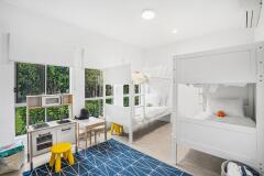 Fourth Bedroom - Kids room with Bunk beds and playarea - Trinity Beach Beach House